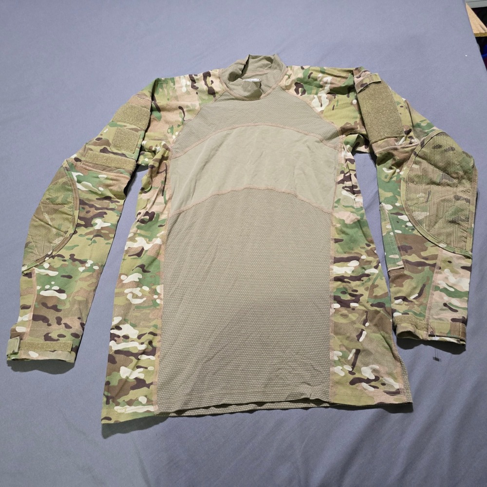 Army Combat Shirt Flame Resistant Mens L Green Multicam OCP ACS Type II W911QY